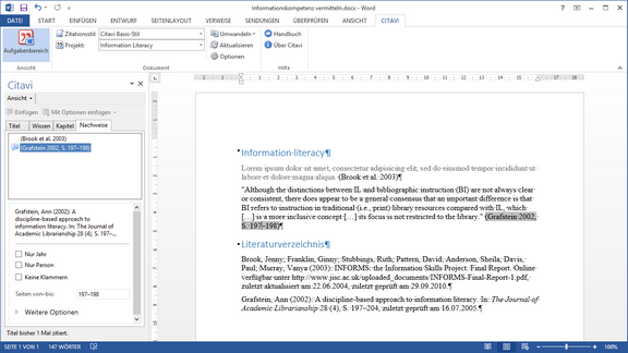 Citavi Mit Word Verknüpfen Word dokument mit citavi verknüpfen [2025]