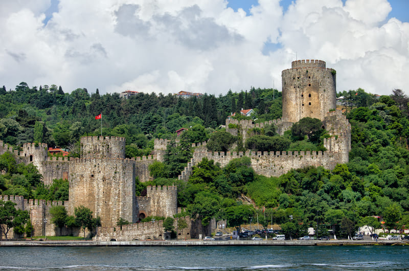 Rumeli Hisari by the Bosphorus Strait in Istanbul