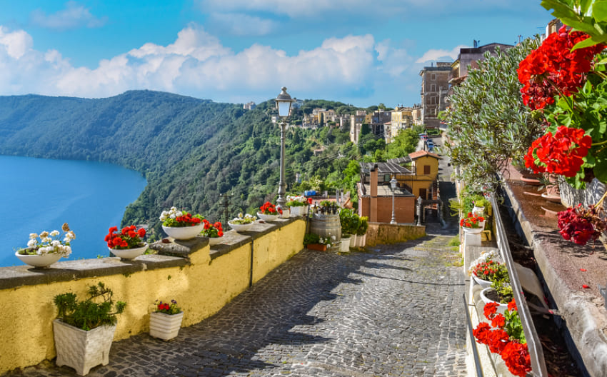 Castel Gandolfo and Albano Lake
