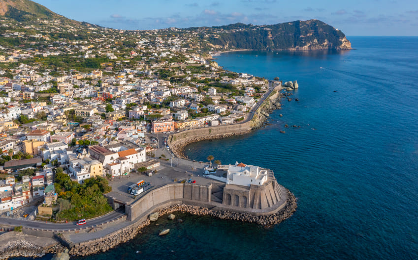 Chiesa Del Soccorso in Forio Town at Ischia Island