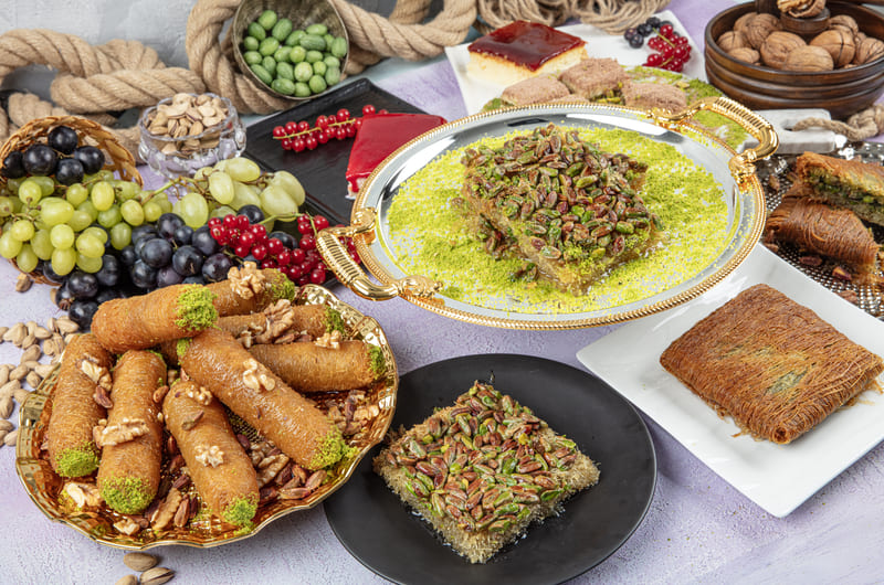 Traditional Turkish Assorted Desserts