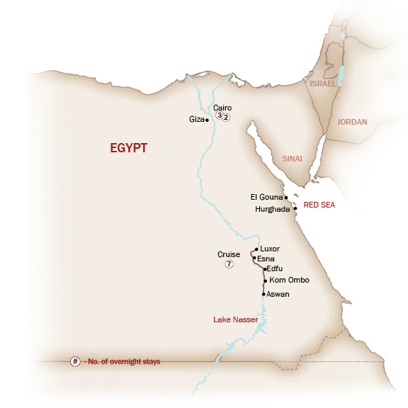 BREEZES OF THE NILE map