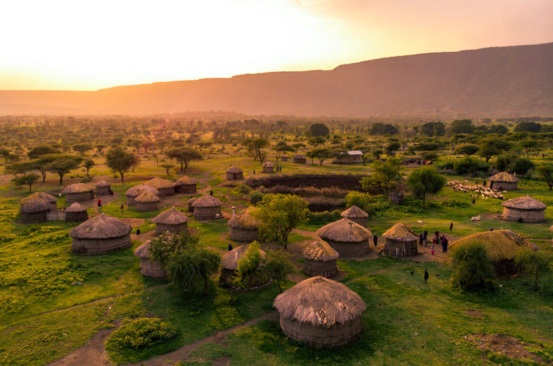 Traditional Maasai Village Near Arusha