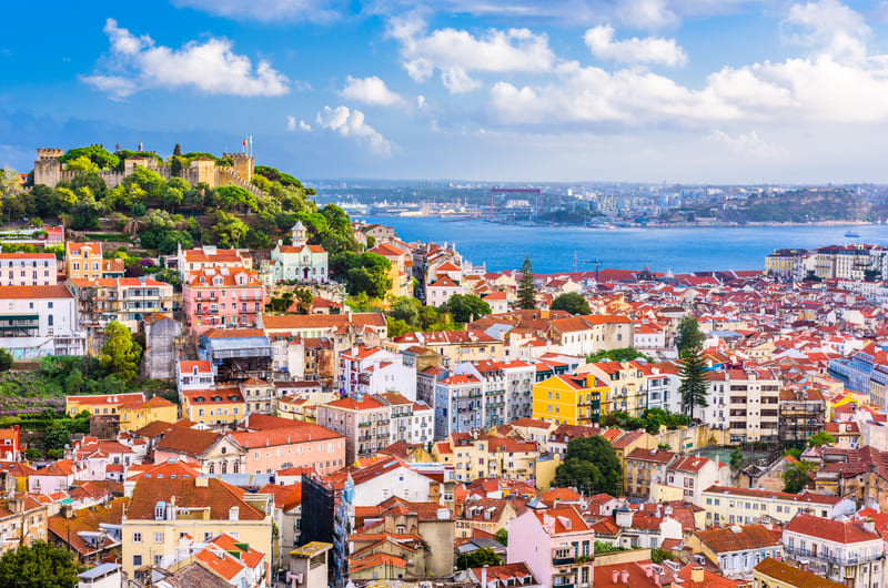 Lisbon City Skyline