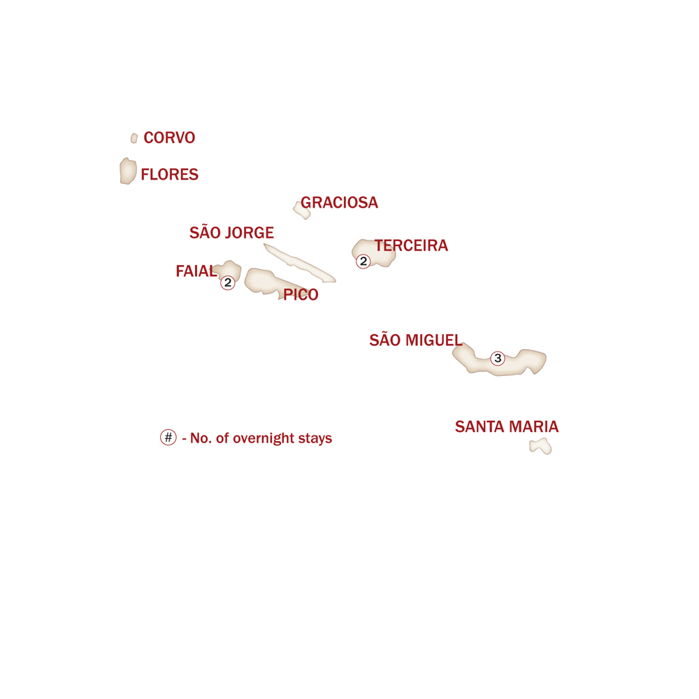 SPECTACULAR AZORES map
