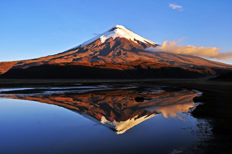 Sunset at Cotopaxi Volcano