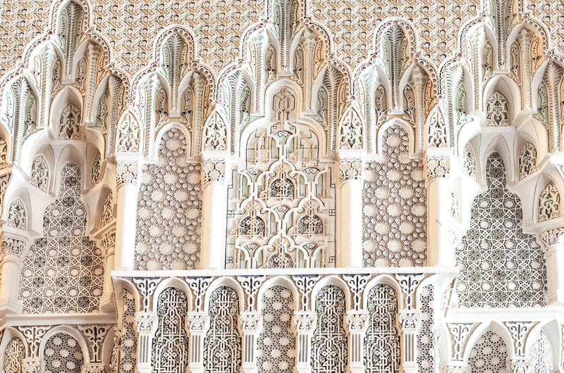 Interior of Hassan II Mosque - Casablanca