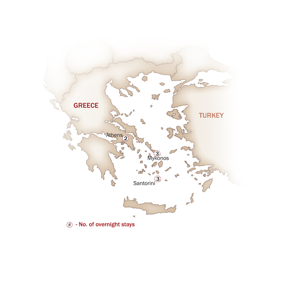 GEMS OF GREECE map