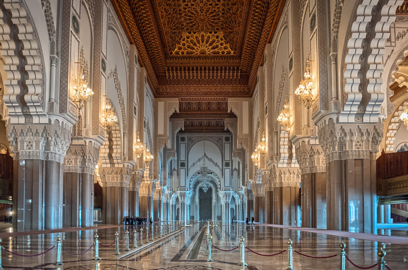Hassan Mosque Interior Casablanca