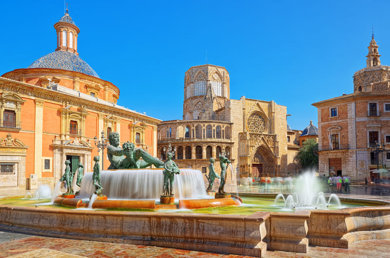 Virgin Mary Fountain Valencia