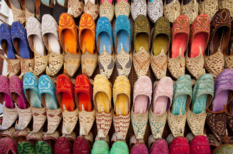 Traditional Arabic Sandals at Souq