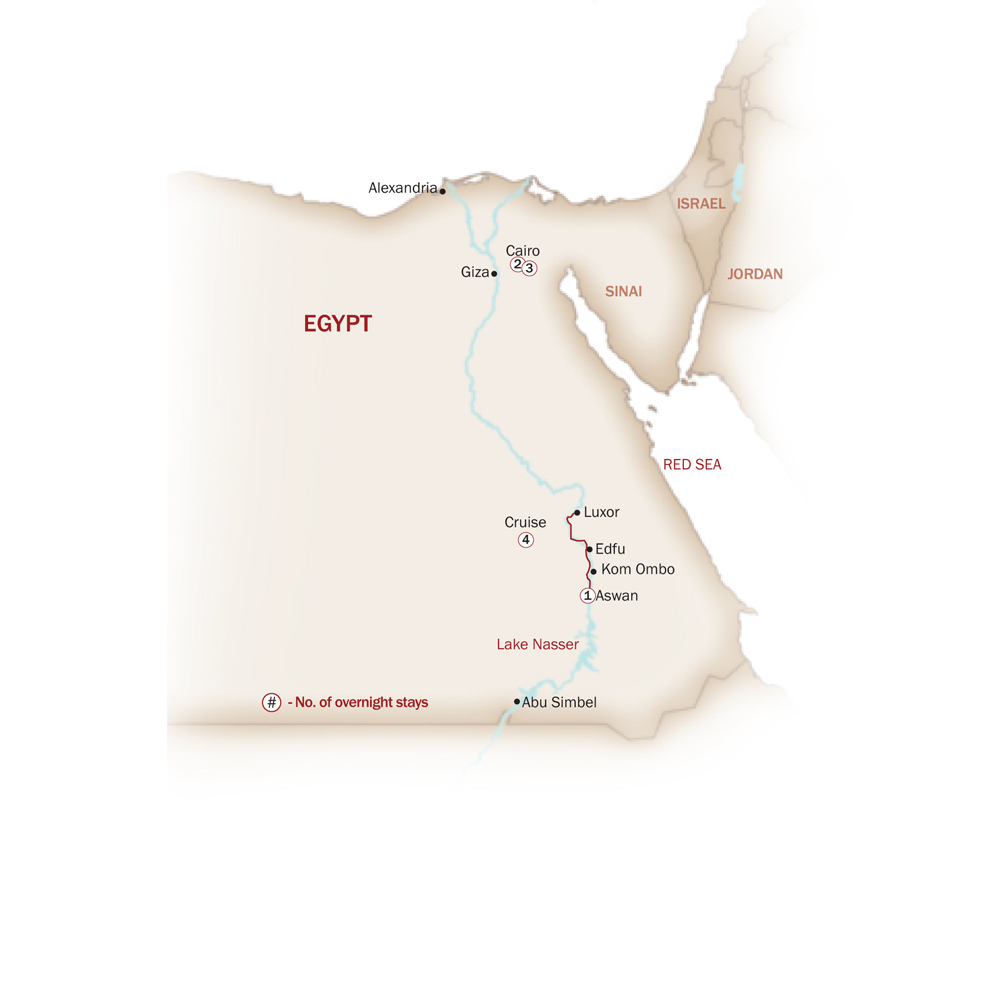 EGYPT IN STYLE map