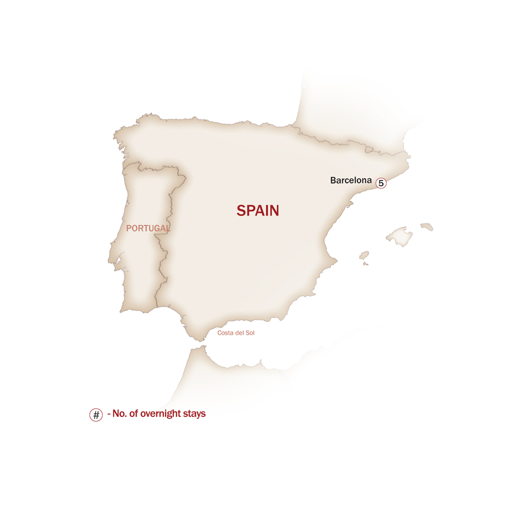 WHEN IN BARCELONA map