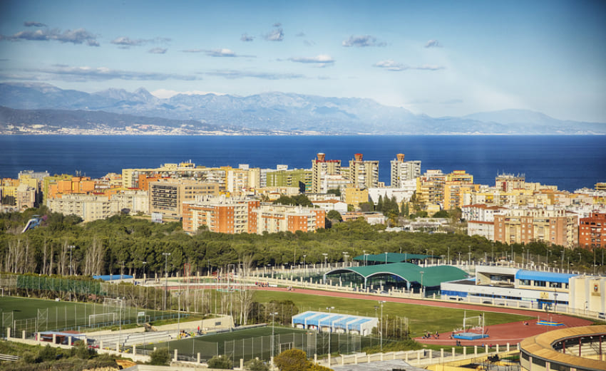 Panorama of Torremolinos Coast