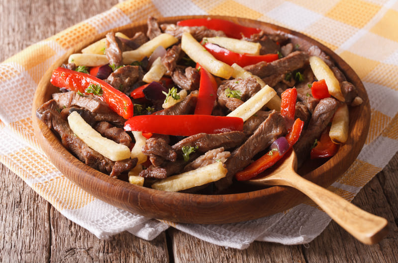 Peruvian Food Lomo Saltado