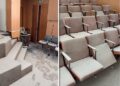 Вандалы распылили огнетушитель в зале претуры сектора Центр Кишинёва