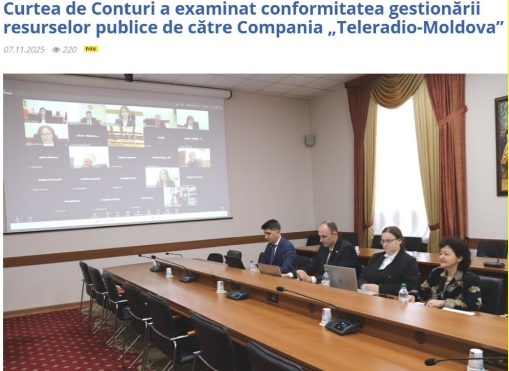 Счётная палата Молдовы констатировалачто на гостелевидении Молдовы воруют