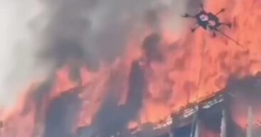 Каждый третий городской пожар в КНР уже тушат дроны