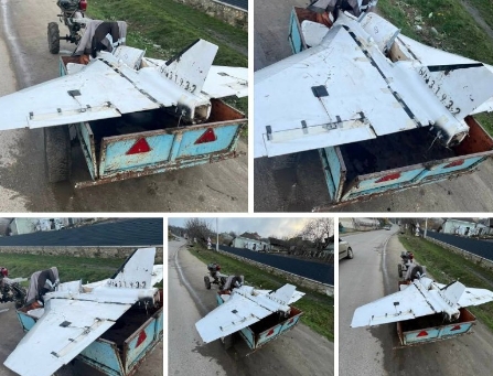 Опять дрон- потеряшка. Теперь в Пепенях и разбитый