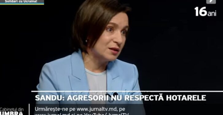 Майя Санду назвала «иллюзией» нейтралитет Молдовы