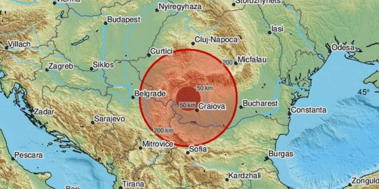 В Румынии произошло сильное землетрясение