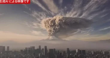 Извержение Фудзиямы в Японии: ИИ наглядно показал апокалипсис в Токио (видео)