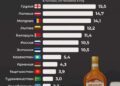 Молдова заняла третье место по потреблению алкоголя среди стран бывшего СССР по данным ВОЗ