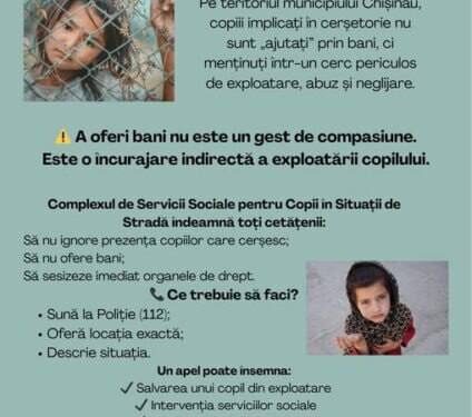 «Помощь, которая вредит»: Жителей Кишинёва призывают не давать деньги детям-попрошайкам