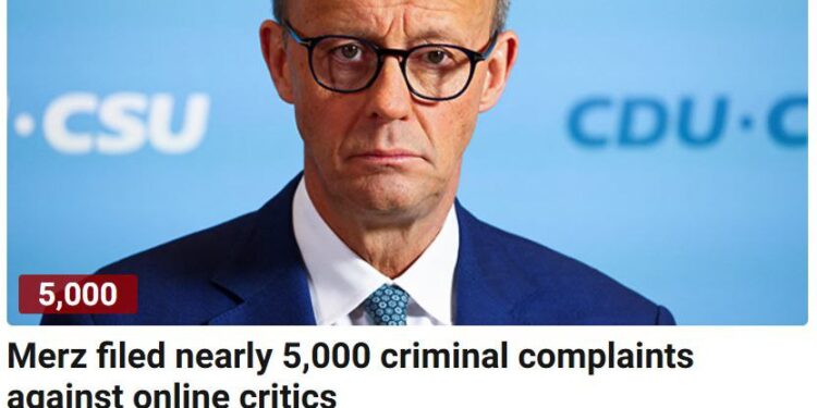 Канцлер ФРГ Фридрих Мерц подал тысячи исков за оскорбления в его адрес в Интернете