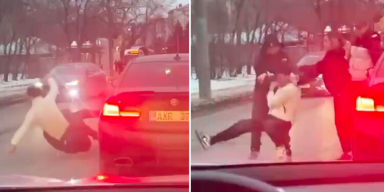 В Кишиневе два водителя подрались прямо на проезжей части. Теперь их разыскивает полиция
