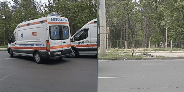 В Кишиневе сбили 80-летнего мужчину на электросамокате: водитель скрылся с места ДТП