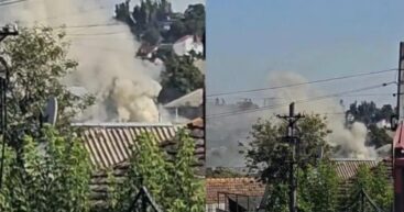 Пожар в Дурлештах: три пожарных расчёта на месте