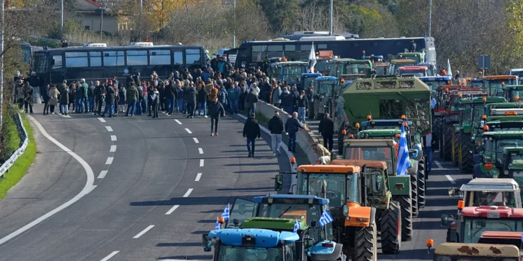 Массовые протесты фермеров в Греции
