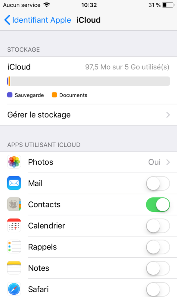 Ou enregistrer ses contacts