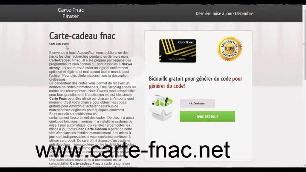Enregistrer e carte cadeau fnac