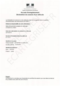 Pre enregistrer vehicule