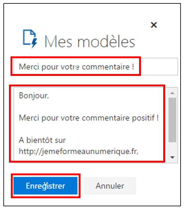 Enregistrer mail outlook