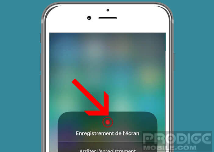 Enregistrer sur iphone