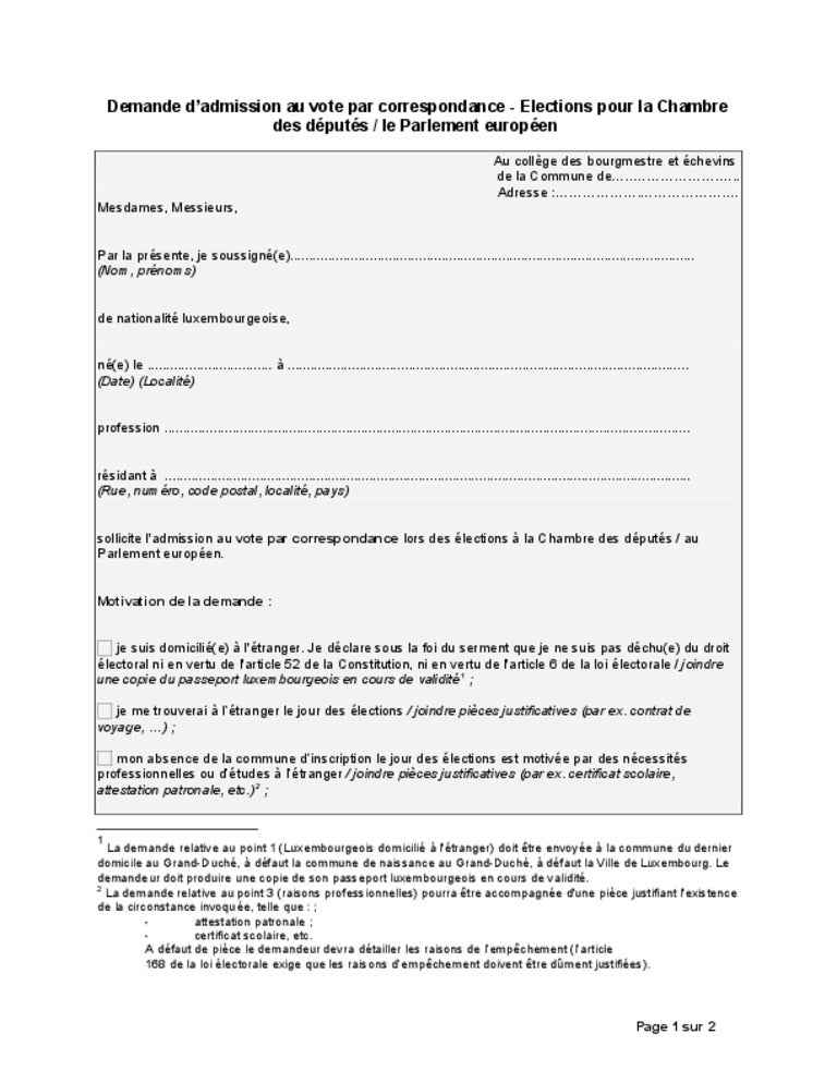 Enregistrer commune luxembourg