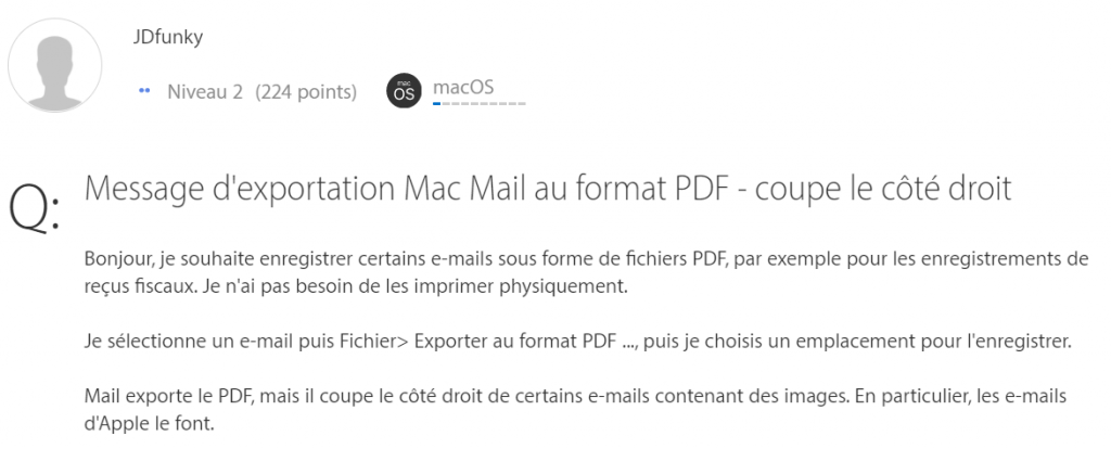 Enregistrer en pdf sur mac