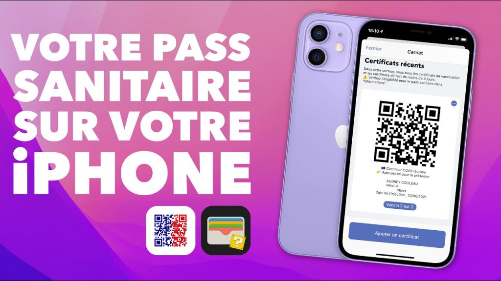 Enregistrer qr code covid sur smartphone