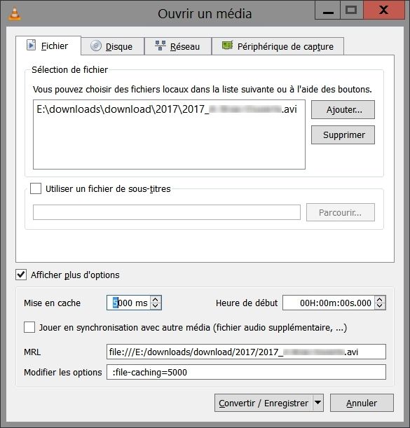 Vlc enregistrer video