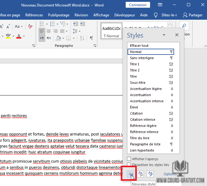 Enregistrer jeu de style word 2 Enregistrer jeu de style word