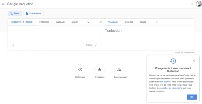 Enregistrer traduction