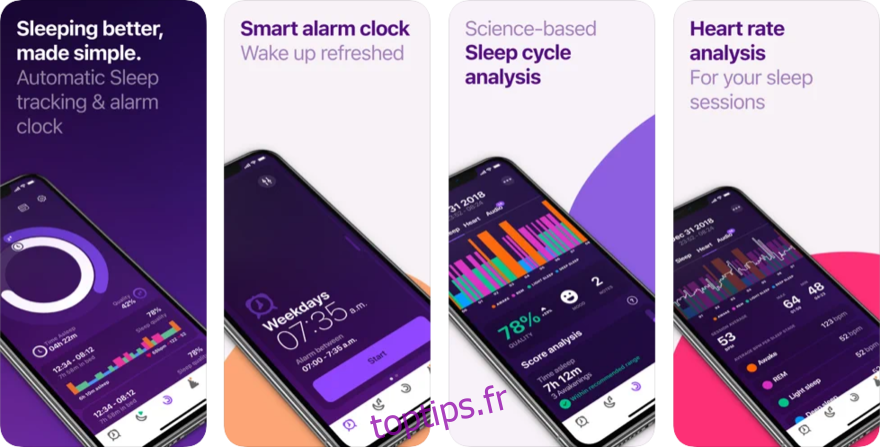 Application pour enregistrer le sommeil