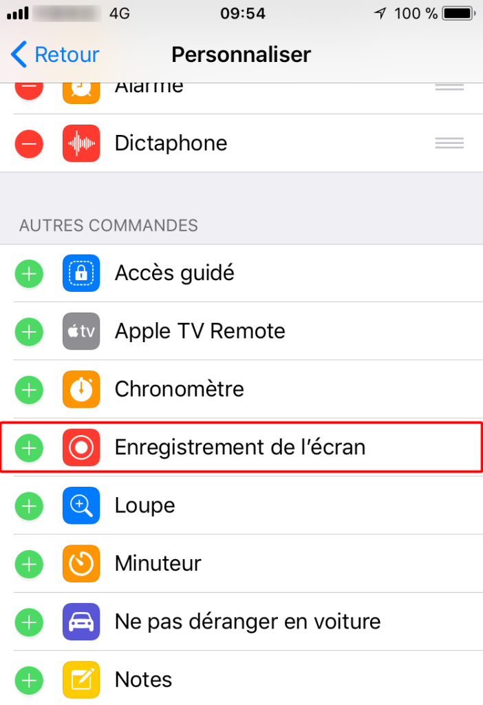 Iphone 7 enregistrer image