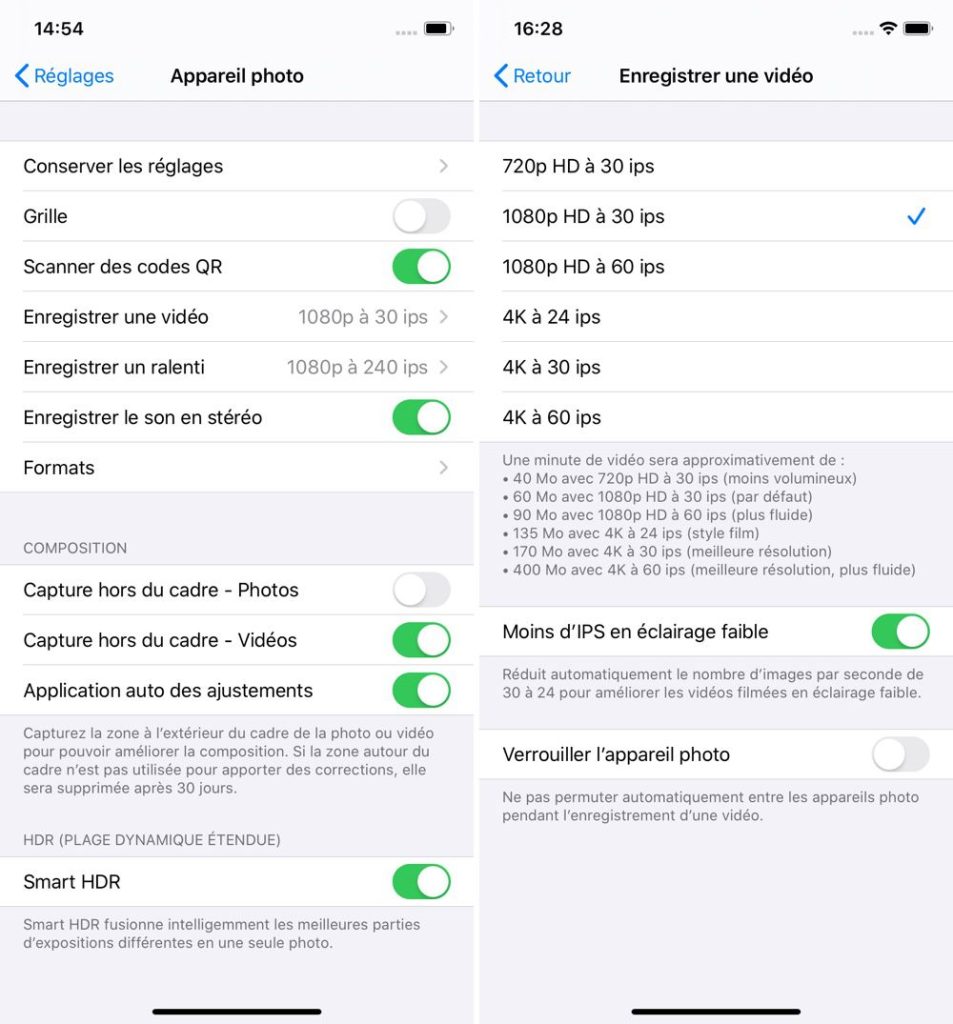 Combien de temps peut on enregistrer avec un iphone