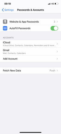 Iphone enregistrer mot de passe