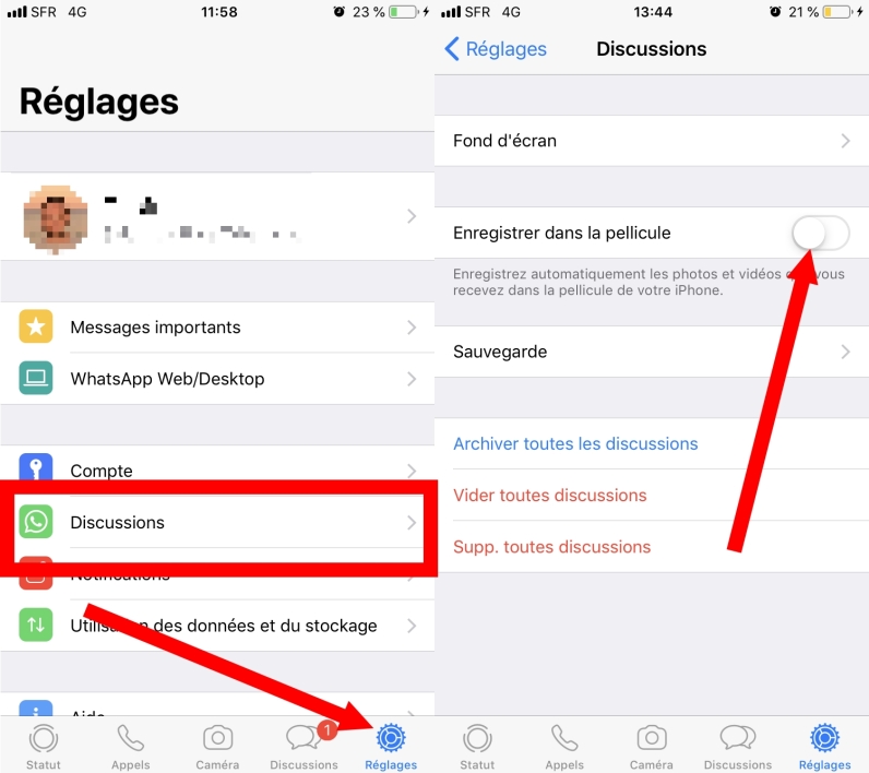Pour enregistrer un numero de telephone
