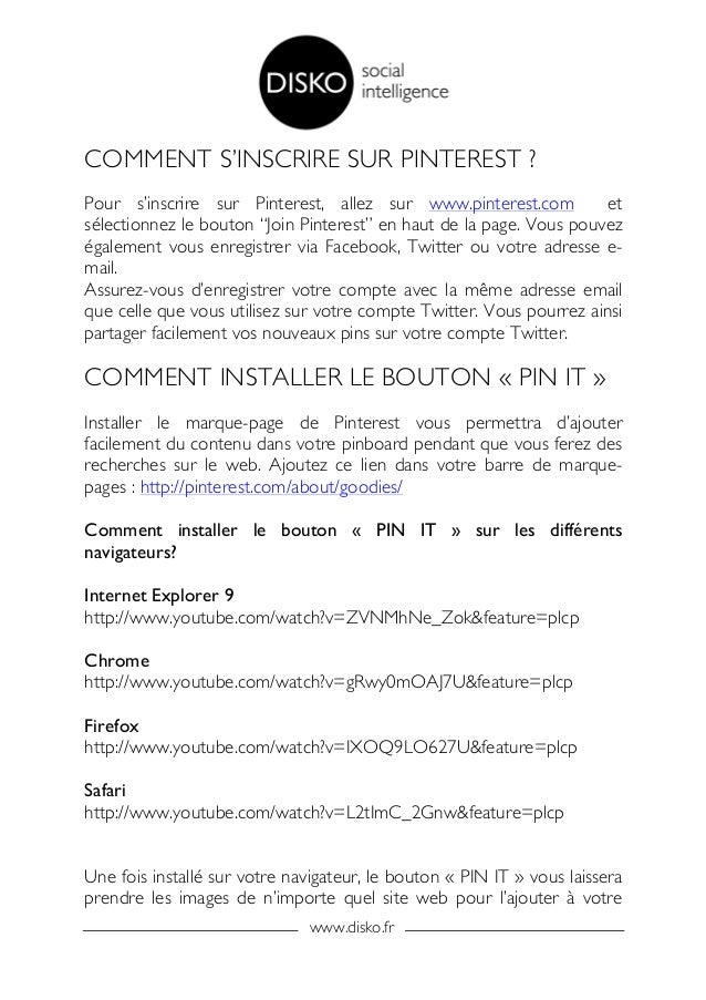 Bouton enregistrer pinterest